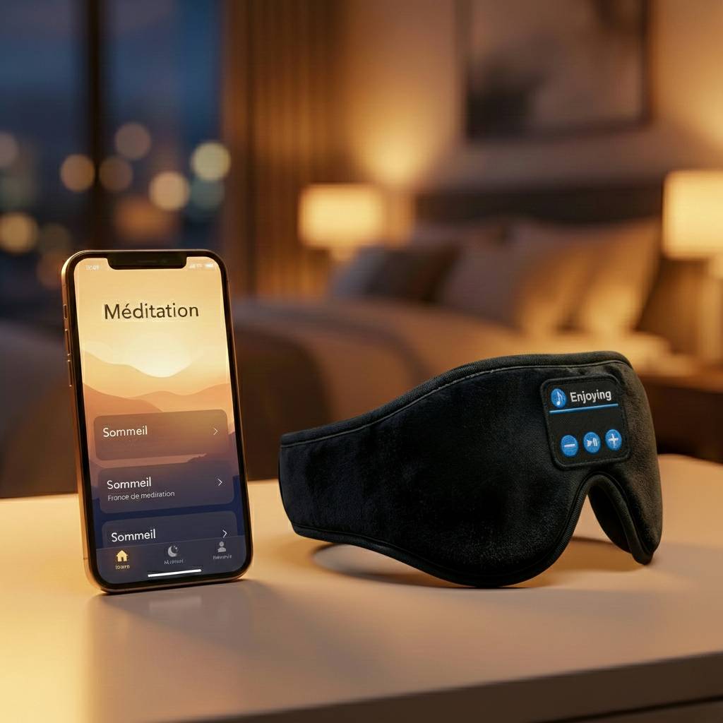 Masque de Sommeil MySomniLab - Bluetooth 5.0 & Blackout 3D